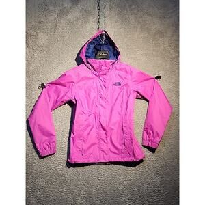 North Face Bright Pink Fully Lined Hooded Jacket Extra Small EC!